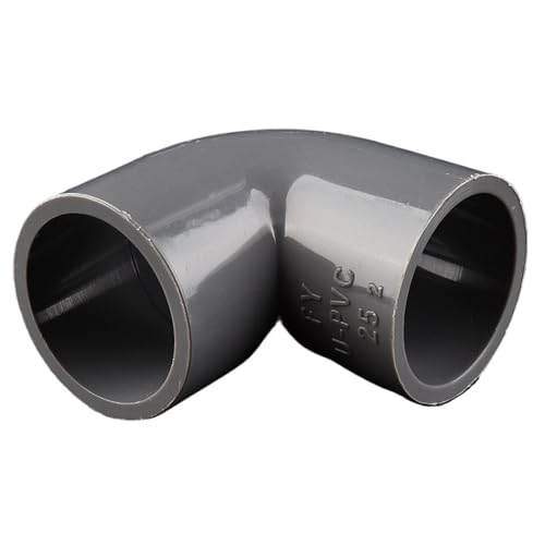 WYQXTY PVC-Rohrverbindungsstücke, 25mm PVC-Rohr 90 Grad Winkelstück Aquarium Aquarium Garten Bewässerung Multicolor(Grey) von WYQXTY