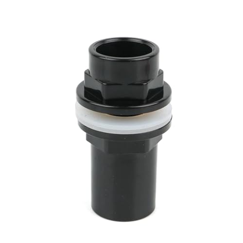 WYQXTY PVC-Rohrverbindungsstücke, PVC 40mm Aquarium Abflussrohrverbinder 1 1/4 Zoll Gewindefitting Multicolor(Black) von WYQXTY