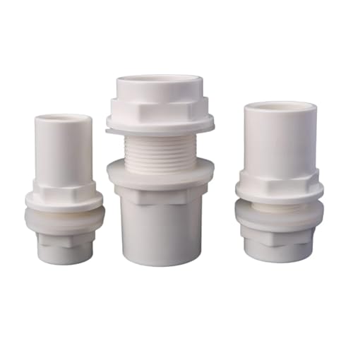 WYQXTY PVC-Rohrverbindungsstücke, PVC-Abflussrohrverbinder for Aquarien, 20–50 mm, Weiß(40mm) von WYQXTY