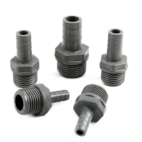 WYQXTY PVC-Rohrverbindungsstücke, PVC-Pagoden-Innengewindeanschluss, grau, mehrere Größen, for die Bewässerung von Aquarien und Gärten(G1I2-16mm) von WYQXTY