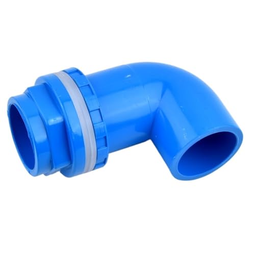 WYQXTY PVC-Rohrverbindungsstücke, PVC-Rohr-Winkelstück, Mehrfarbig, 20–50 mm Innendurchmesser, for Wasserablauf, Einlass, Aquarium, Garten(Blue,I.D 32mm) von WYQXTY