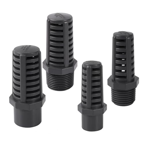 WYQXTY PVC-Rohrverbindungsstücke, PVC-Rohrfilterkappe Außengewinde for Gartenaquarium, grau, mehrere Größen(25mm) von WYQXTY