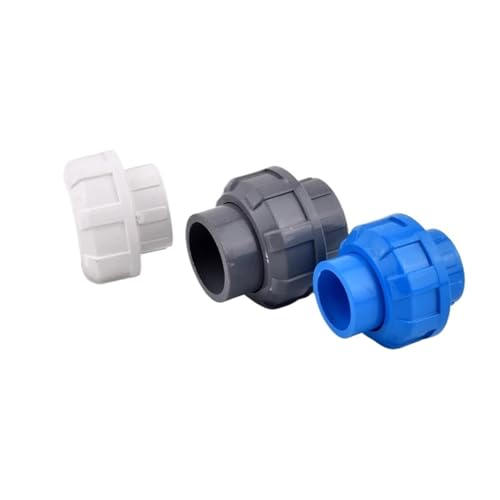 WYQXTY PVC-Rohrverbindungsstücke, PVC-Rohrverbinder, 20–50 mm Innendurchmesser, Mehrfarbig, for Aquarium und Gartenbewässerung(Blue,I.D 50mm) von WYQXTY
