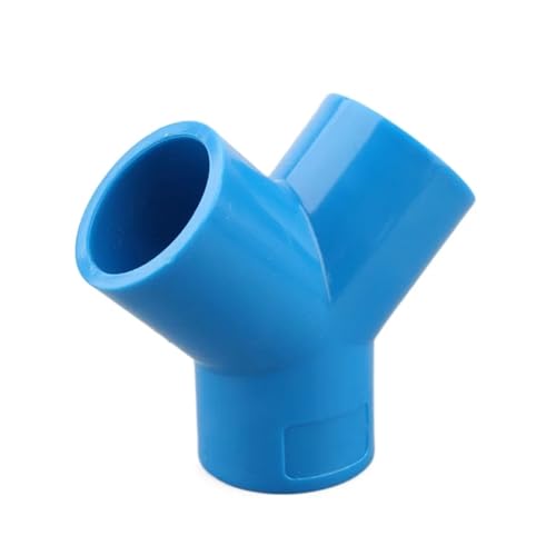 WYQXTY PVC-Rohrverbindungsstücke, PVC Y 3-Wege-Anschluss Multicolor Mehrere Größen for Garten Bewässerung Aquarium(Blue,50mm) von WYQXTY