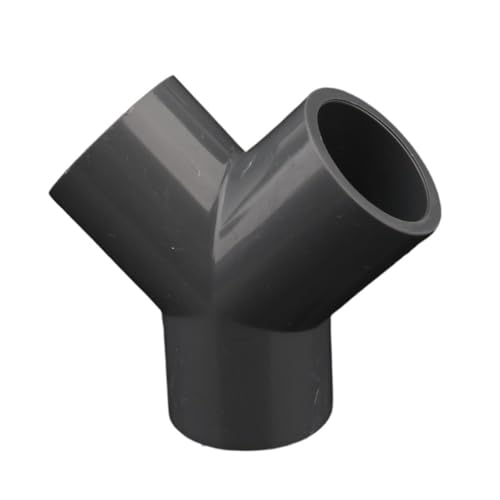 WYQXTY PVC-Rohrverbindungsstücke, PVC Y 3-Wege-Anschluss Multicolor Mehrere Größen for Garten Bewässerung Aquarium(Grey,50mm) von WYQXTY