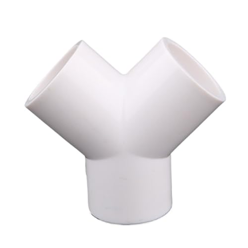 WYQXTY PVC-Rohrverbindungsstücke, PVC Y 3-Wege-Anschluss Multicolor Mehrere Größen for Garten Bewässerung Aquarium(White,32mm) von WYQXTY