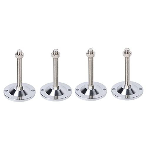 WYQXTY Verstellbare Möbelausgleichsfuß, 304 Edelstahl Einstellbare Nivellierfüße Mehrere Größen Packung Mit 4(D100*12 * 100mm) von WYQXTY