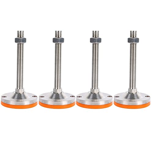WYQXTY Verstellbare Möbelausgleichsfuß, 4 Pcs Einstellbare Nivellierung Füße 304 Edelstahl for Möbel Ausrüstung Mehrere Größen(D100xM20x150) von WYQXTY