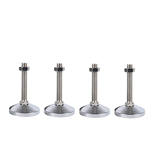 WYQXTY Verstellbare Möbelausgleichsfuß, Verstellbare Nivellierfüße aus Edelstahl 304, mehrere Größen, 4er-Pack(D60*20 * 100 Mm) von WYQXTY
