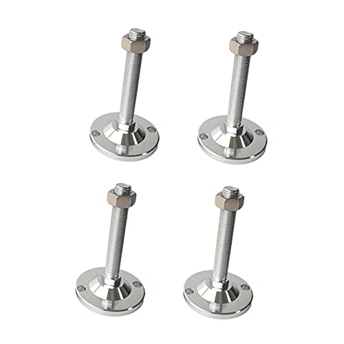 WYQXTY Verstellbare Möbelausgleichsfuß, Verstellbare Nivellierfüße mit Gewinde, 100 mm Basis, mehrere Größen, 4er-Pack(M24x250mm) von WYQXTY