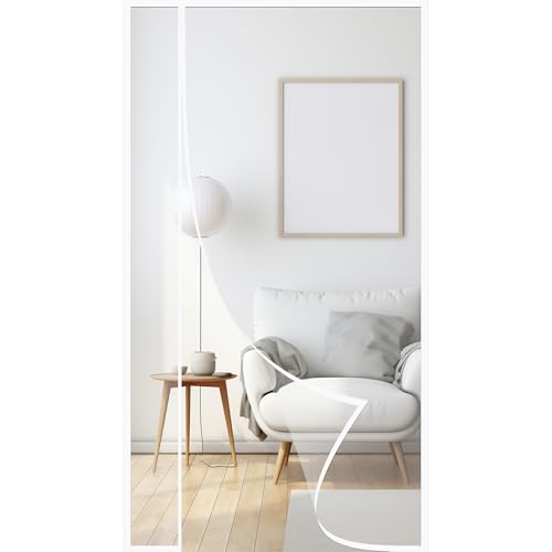 Fliegengitter Balkontür 65x210cm Magnetvorhang Insektenschutz Magnetisch Türe Klebemontage Hält Insekten draußen Luft kann frei strömen weiß von WYRHT