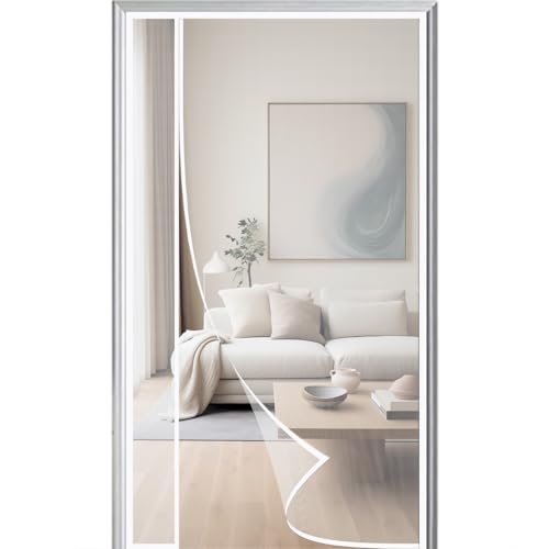 Fliegengitter Balkontür Magnet 90x190cm Seitliche Öffnung Fliegengitter tür mit Magnet Zuverlässigen Insektenschutz Magneten für Perfekte Schließung weiß Fliegengitter Balkontür Magnet 90x190cm Seitliche Öffnung Fliegengitter tür mit Magnet Zuverlässigen Insektenschutz Magneten für Perfekte Schließung weiß von WYRHT