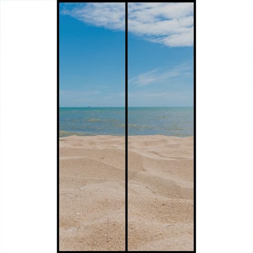 Fliegengitter Fenster Magnet 120x270cm Magnet Moskitonetz TürFliegenschutz Türen Stärkere Magneten selbstständig problemlos rein und raus hindurchgehen Schwarz von WYRHT