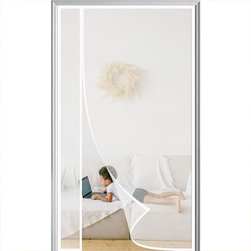 Fliegengitter Fenster Magnet 145x195cm Fliegengitter tür mit Magnet Magnetisches Moskitonetz Klebemontage Ohne Bohren Offen bleiben Funktion Haustierfreundlich weiß Fliegengitter Fenster Magnet 145x195cm Fliegengitter tür mit Magnet Magnetisches Moskitonetz Klebemontage Ohne Bohren Offen bleiben Funktion Haustierfreundlich weiß von WYRHT
