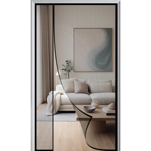 Fliegengitter Magnet Tür 95x230cm Seitliche Öffnung tür Magnet Fliegengitter Insektenschutz mit Stärkere Magneten Kinder und Haustier geeignet Schwarz Fliegengitter Magnet Tür 95x230cm Seitliche Öffnung tür Magnet Fliegengitter Insektenschutz mit Stärkere Magneten Kinder und Haustier geeignet Schwarz von WYRHT