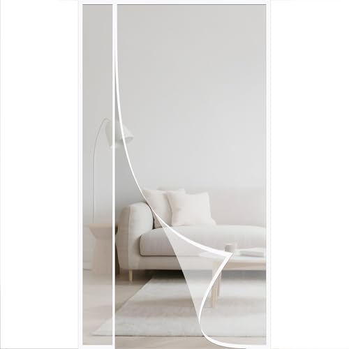 Fliegengitter Tür 235x290cm Fliegenvorhang Terrassentür Magnete Türe Seitliche Öffnung Fliegengitter Kinder und Haustier geeignet einfach durchgehba HäNde Frei weiß Fliegengitter Tür 235x290cm Fliegenvorhang Terrassentür Magnete Türe Seitliche Öffnung Fliegengitter Kinder und Haustier geeignet einfach durchgehba HäNde Frei weiß von WYRHT