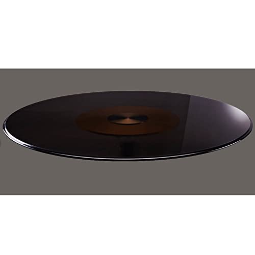 WYRMB Drehteller aus gehärtetem Glas für Esstische, Lazy Susan, drehbarer Teller, rundes Serviertablett, 60–100 cm, Servierplatte für die Tischplatte zum einfachen Teilen Aller von WYRMB