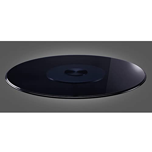 WYRMB Drehteller aus gehärtetem Glas für Esstische, Lazy Susan, drehbarer Teller, rundes Serviertablett, 60–100 cm, Servierplatte für die Tischplatte zum einfachen Teilen Aller von WYRMB