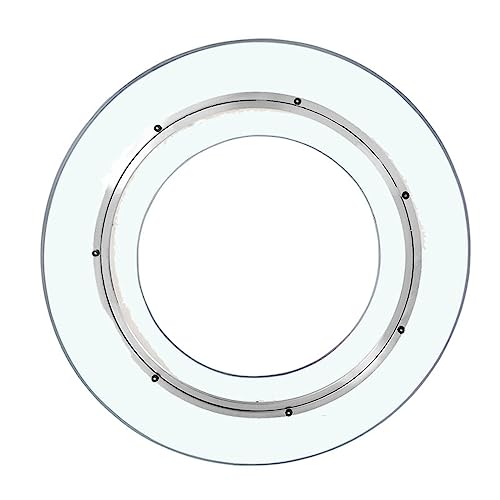 WYRMB Lazy Susan-Drehteller aus Glas, robuster Drehteller, runder Esstisch, drehbar, große Tischplatte, Servierplatte, transparentes Drehtablett.40cm/15.7in-80cm/31.5in von WYRMB