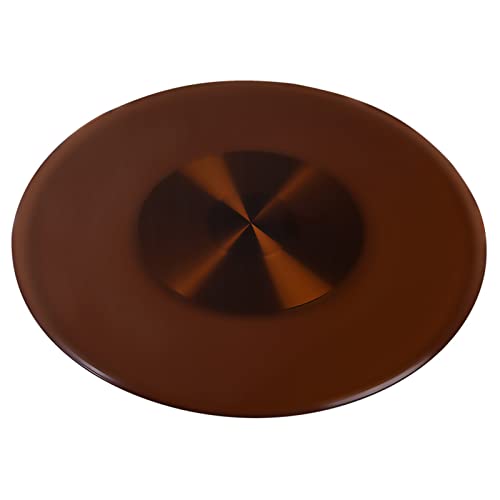 WYRMB Lazy Susan-Drehteller aus gehärtetem Glas, Lazy Susan-Drehteller aus Glas, runde Tischplatte, drehbares Servicebrett, klares großes Tischtablett, drehbare Servierplatte f von WYRMB