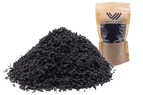 WYSKONT Aquarium Kies Schwarz - Aquarium-Sandkies 1 kg – 1-3 mm – Aquarium Kies - Aquarium Deko – Aquarium Bodengrund - Quarzsand - Aquarium Dekoration von WYSKONT