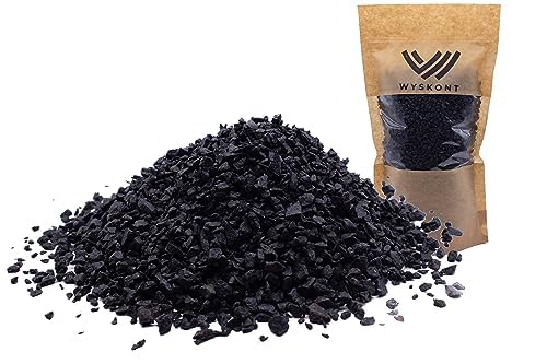 WYSKONT Aquarium Kies Schwarz - Aquarium-Sandkies 10 kg – 3-5 mm – Aquarium Kies - Aquarium Deko – Aquarium Bodengrund - Quarzsand - Aquarium Dekoration von WYSKONT