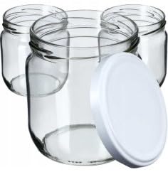 WYSKONT Gläser mit Deckel für Gläser - Einmachgläser mit Schraubdeckel - Marmeladengläser - Einmachgläser 235 ml - Honiggläser - 24 Stück von WYSKONT