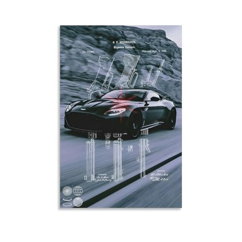 WYTKJMMC Aston Martin Db 11 Super Hyper Car-Poster, ästhetischer Leinwand-Kunstdruck, Heimdekoration für Schlafzimmer, Wohnzimmer, 40 x 60 cm, ungerahmter Stil WYTKJMMC Aston Martin Db 11 Super Hyper Car-Poster, ästhetischer Leinwand-Kunstdruck, Heimdekoration für Schlafzimmer, Wohnzimmer, 40 x 60 cm, ungerahmter Stil von WYTKJMMC