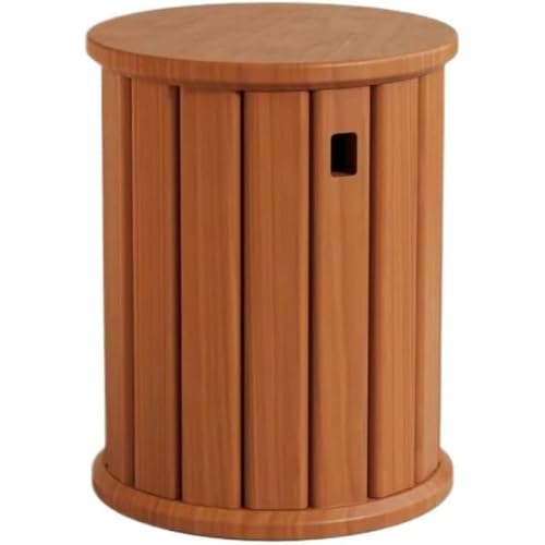 4-teilige stapelbarer Holzhocker,4-in-1-Esszimmerstuhl, runder Stapelhocker, Multifunktionsmöbel mit 4 stapelbaren Hockern, die als Couchtisch oder Beistelltisch verwendet Werden können(Kirsche) von WYWY