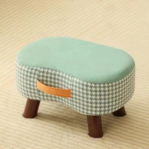 WYWY Fußhocker aus Stoff, Schuhbank aus Stoff für den Eingangsbereich, stapelbares Design, kein Zusammenbau erforderlich, mit tragbarem Griff, geeignet für Flure und Wohnzimmer(Blue) von WYWY