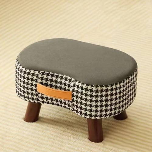 WYWY Fußhocker aus Stoff, Schuhbank aus Stoff für den Eingangsbereich, stapelbares Design, kein Zusammenbau erforderlich, mit tragbarem Griff, geeignet für Flure und Wohnzimmer(Gray) von WYWY