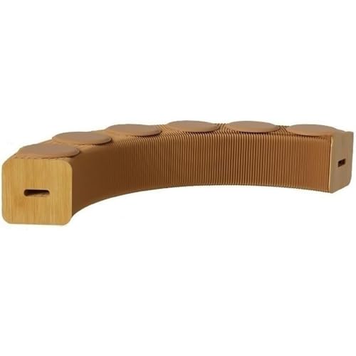 WYWY Klappbarer Sofa-Papierhocker,Klappbarer Papierhocker mit Kissen, tragbare Bank aus Kraftpapier, geeignet für Verschiedene Sitzgelegenheiten im Wohnzimmer, Büro, Restaurant usw.(Braun) von WYWY