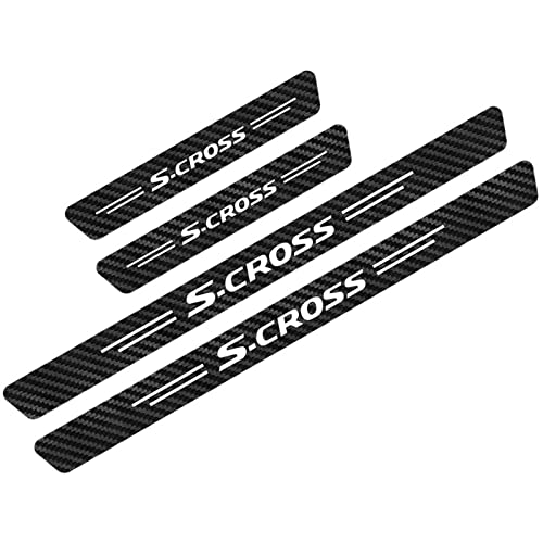4 Stück Auto Kohlefaser Einstiegsleisten TüRschweller Aufkleber, für Suz-uki S-Cross AntiKratz Schutzleisten Kick Plates Schutz, Abnutzungs Türschwellen Abdeckung Protector Tuning Styling Zubehör 4 Stück Auto Kohlefaser Einstiegsleisten TüRschweller Aufkleber, für Suz-uki S-Cross AntiKratz Schutzleisten Kick Plates Schutz, Abnutzungs Türschwellen Abdeckung Protector Tuning Styling Zubehör von WYXAXNM