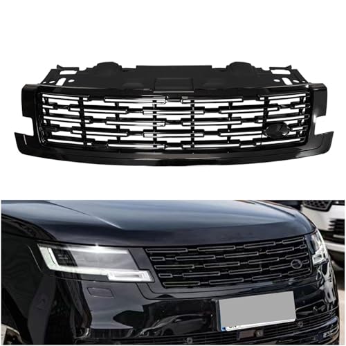 WYXFCBF Auto Front Kühlergrill für Land Rover Range Rover Vogue L405 2023 2024+, Frontstoßstange Kühlergrille Radiator Grille, Auto Tuning Zubehör,Black von WYXFCBF
