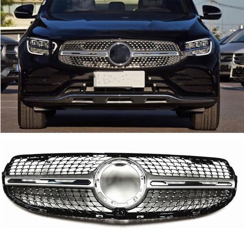 WYXFCBF Auto Front Kühlergrill für Mercedes Benz GLC W253/X253 2020-2022 GLC250 GLC300 GLC350, Frontstoßstange Kühlergrille Radiator Grille, Auto Tuning Zubehör von WYXFCBF
