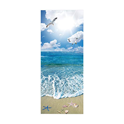 3D Türtapete Türaufkleber Selbstklebend Türfolie Poster Fototapete Türbilder Türtattoos Wasserdichte Tür Stickers für Kinderzimmer Wohnzimmer Badezimmer 80x200 cm Sandstrand 3D Türtapete Türaufkleber Selbstklebend Türfolie Poster Fototapete Türbilder Türtattoos Wasserdichte Tür Stickers für Kinderzimmer Wohnzimmer Badezimmer 80x200 cm Sandstrand von WYXWZ