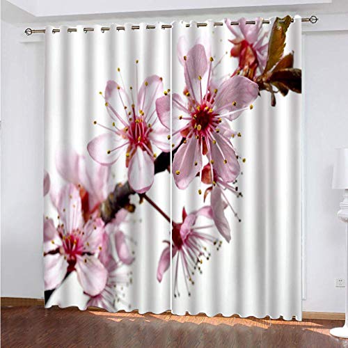 Gardinen Blickdichte Lichtundurchlässige Vorhänge 2er Set Vorhänge Gegen Kälte Thermogardine Verdunkelungsvorhang Ösen Gardinen Verdunkelung 2 Stück x 140 Breite x 240 cm Höhe Weiß & Elegante Blume Gardinen Blickdichte Lichtundurchlässige Vorhänge 2er Set Vorhänge Gegen Kälte Thermogardine Verdunkelungsvorhang Ösen Gardinen Verdunkelung 2 Stück x 140 Breite x 240 cm Höhe Weiß & Elegante Blume von WYXWZ