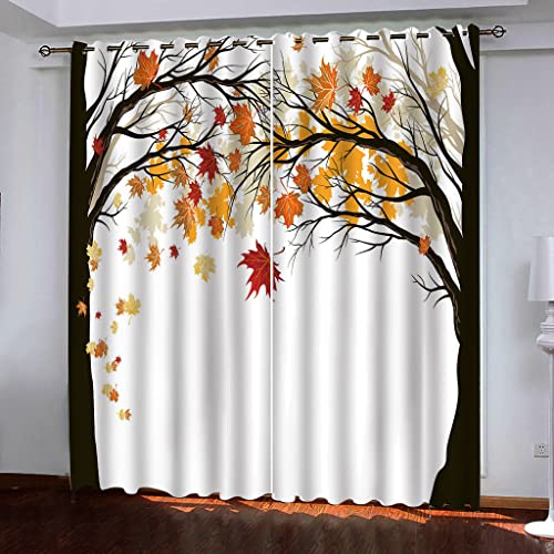 Verdunkelungsvorhänge Thermo Gardinen Blickdicht mit Ösen 3D 2er Set Akustik UV Schutz Vorhang Deko Wohnzimmer Schlafzimmer Kinderzimmer Jugendzimmer 2 Stück x 140 Breite x 240 cm Höhe Weiß & Baum Verdunkelungsvorhänge Thermo Gardinen Blickdicht mit Ösen 3D 2er Set Akustik UV Schutz Vorhang Deko Wohnzimmer Schlafzimmer Kinderzimmer Jugendzimmer 2 Stück x 140 Breite x 240 cm Höhe Weiß & Baum von WYXWZ