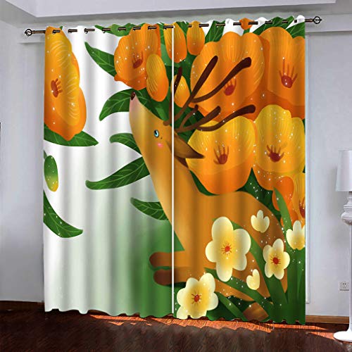 WYXWZ Verdunkelungsvorhänge Thermo Gardinen Blickdicht mit Ösen 3D 2er Set Akustik UV Schutz Vorhang Deko Wohnzimmer Schlafzimmer Kinderzimmer Jugendzimmer 2 Stück x 168 B x 229 cm H Elegante Blumen WYXWZ Verdunkelungsvorhänge Thermo Gardinen Blickdicht mit Ösen 3D 2er Set Akustik UV Schutz Vorhang Deko Wohnzimmer Schlafzimmer Kinderzimmer Jugendzimmer 2 Stück x 168 B x 229 cm H Elegante Blumen von WYXWZ
