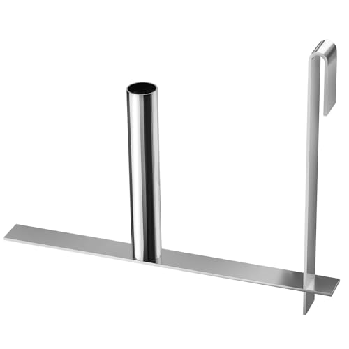 WYYFXY® Abrollhilfe für Sichtschutzstreifen Silber Sichtschutz Abroller Gartensichtschutz Rollhilfe Haken Sichtschutz Metall Abrollhilfe Montagehilfe für PVC Sichtschutzstreifen von WYYFXY