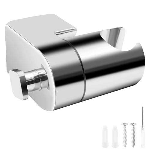 WYYFXY® Schwerlast Duschkopfhalterung Wand Duschhalterung 360° Drehbar Handbrause Halterung Duschbrause Halterung Duschkopf Halter Universal mit Montagezubehör von WYYFXY