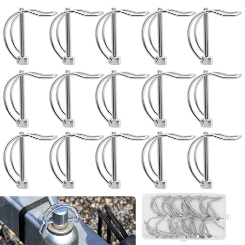 WYYFXY 15 Stück Rohrklappsplinte D-Form Klappsplinte Sortiment Splinte Rohre Klappstecker mit Rastverschluss Kohlenstoffstahl Verzinkt 4,5 × 40mm WYYFXY 15 Stück Rohrklappsplinte D-Form Klappsplinte Sortiment Splinte Rohre Klappstecker mit Rastverschluss Kohlenstoffstahl Verzinkt 4,5 × 40mm von WYYFXY