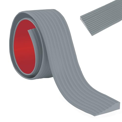 Türschwellenrampe, 1,6cm Hohe Schwelle Übergangsschiene, Türschwellenrampe Selbstklebend, Selbstklebende Rutschfeste Mobilitätsrollerrampen, Übergangsprofil Selbstklebend, für Depot, Schwelle, Grau Türschwellenrampe, 1,6cm Hohe Schwelle Übergangsschiene, Türschwellenrampe Selbstklebend, Selbstklebende Rutschfeste Mobilitätsrollerrampen, Übergangsprofil Selbstklebend, für Depot, Schwelle, Grau von WYYHQO