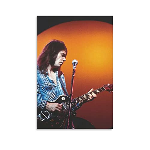WYYXF Leinwandbild, Neil Young, Leinwand, Wandkunst, Wohnzimmer, Poster, Schlafzimmer, Dekoration, Malerei ohne Rahmen (30 x 50 cm) von WYYXF