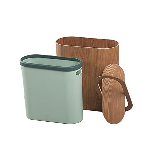 WYZDCP Papierrecyclingkorb mit Schaukeldeckel Kunststoff Mülleimer Haushalt Modern Einfacher Altpapier- Bin für unter Schreibtischbüro (Size : C) von WYZDCP