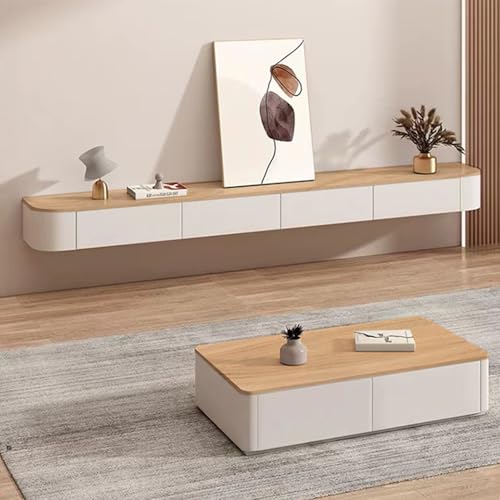 WYZSIINK 220cm TV Schrank Massivholz, TV Lowboard Mit 2 Schubladen, 1 Klappe,TV Board Hängend, Fernsehschrank Für Das Wohnzimmer, Komplett Montiert WYZSIINK 220cm TV Schrank Massivholz, TV Lowboard Mit 2 Schubladen, 1 Klappe,TV Board Hängend, Fernsehschrank Für Das Wohnzimmer, Komplett Montiert von WYZSIINK