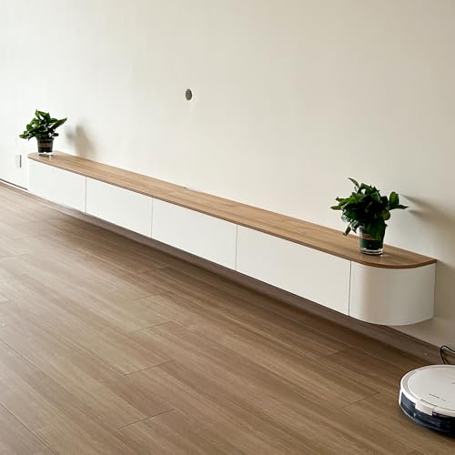 WYZSIINK 280cm TV Schrank Massivholz, TV Lowboard Mit 2 Schubladen, 1 Klappe,TV Board Hängend, Fernsehschrank Für Das Wohnzimmer, Komplett Montiert WYZSIINK 280cm TV Schrank Massivholz, TV Lowboard Mit 2 Schubladen, 1 Klappe,TV Board Hängend, Fernsehschrank Für Das Wohnzimmer, Komplett Montiert von WYZSIINK