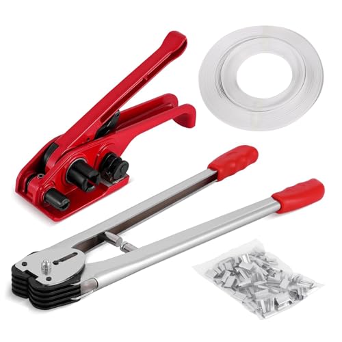 Manuelle Umreifungsgerät Set 12–16 mm Umreifungsset mit Umreifungsband und Verschließer Manuelle Umreifungsgerät Set 12–16 mm Umreifungsset mit Umreifungsband und Verschließer von WYmaioyis