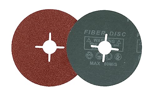 Schleifscheiben Fiberscheiben für Flex Winkelschleifer Holz Metall 125mm Fieberschleifscheiben bitte in der Auswahlliste die Körnung und die Stückzahl auswählen (12 St. K60) von WZ-Gatze