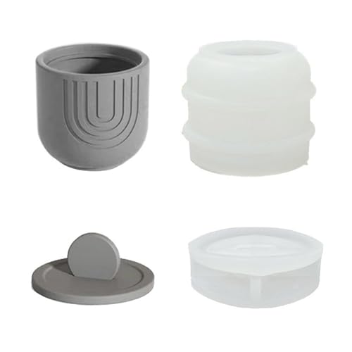 Aufbewahrungsbox Mit Deckel Silikonform Kerzenbecher Schimmelpilze Gläser Flaschen Gips Betonform Keramik Blütentöpfe Form Form von WZBHCZLJ